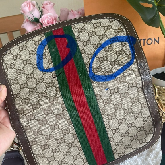 Gucci Brown cherry line crossbody bag - Picture 9 of 16